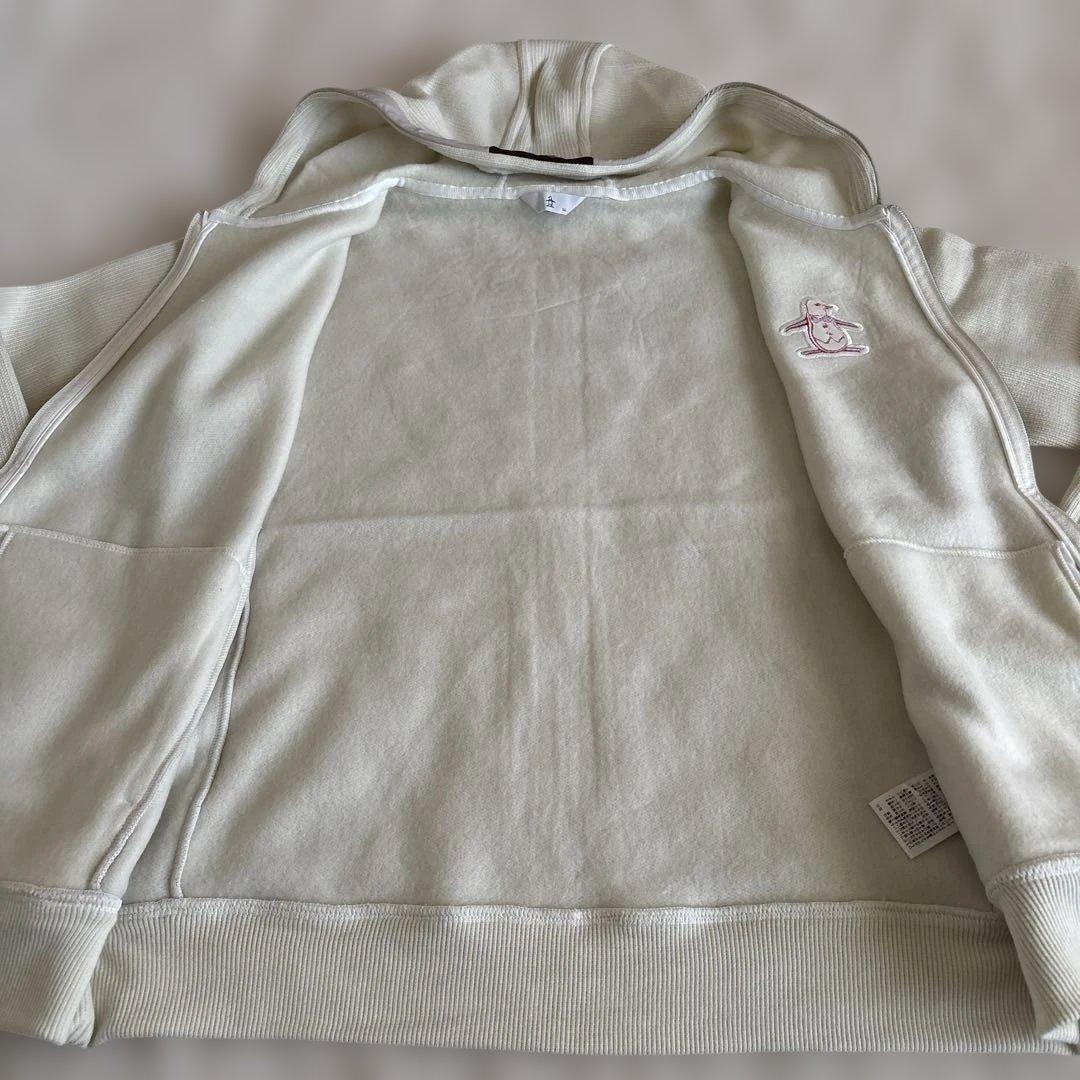 新品　マンシング　裏起毛ニットパーカー LL オフ白 送料込み