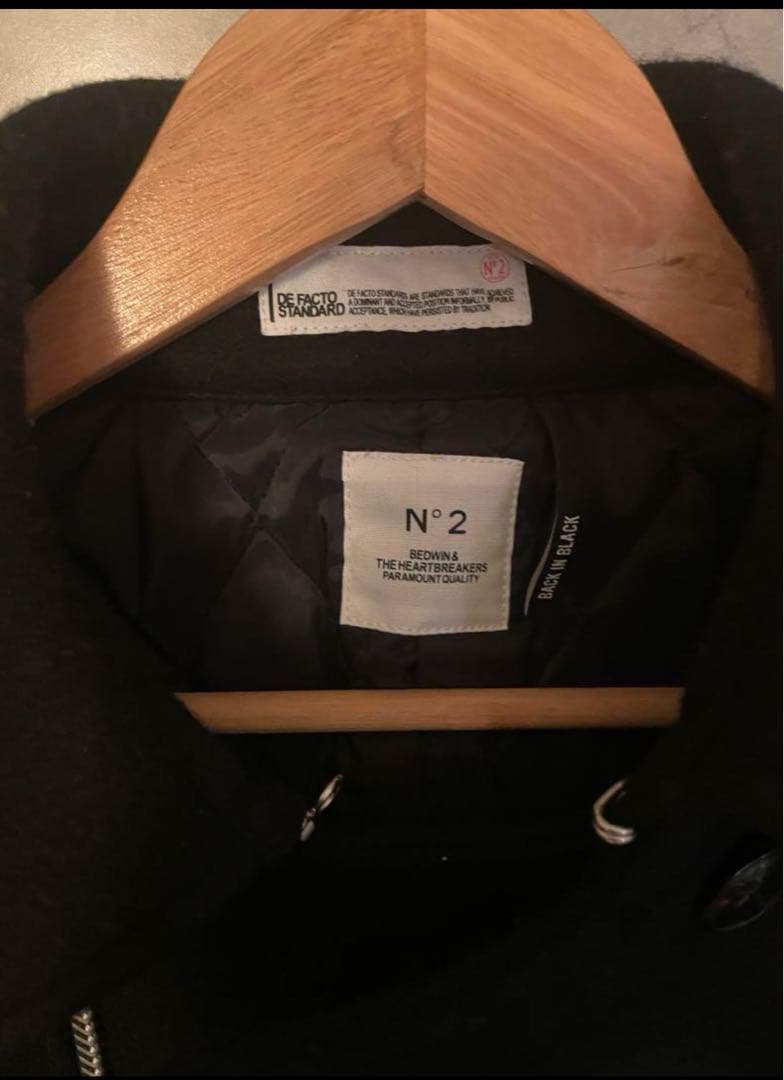 極美品　ベドウィンダブルファスナーＰコート