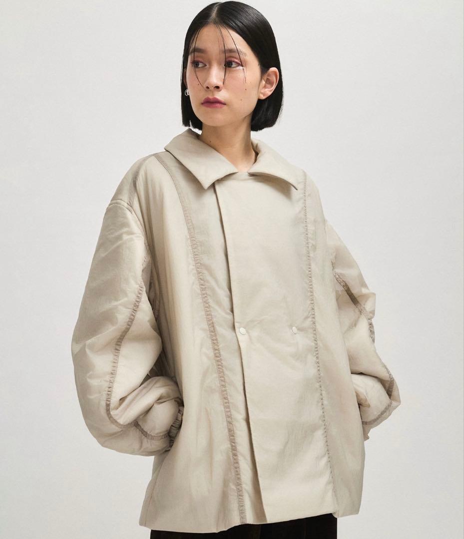 ADAM ET ROPE' パテッドステンカラーブルゾン