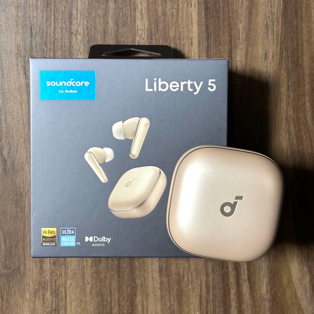 【美品】Anker Soundcore Liberty 5 シャンパンゴールド