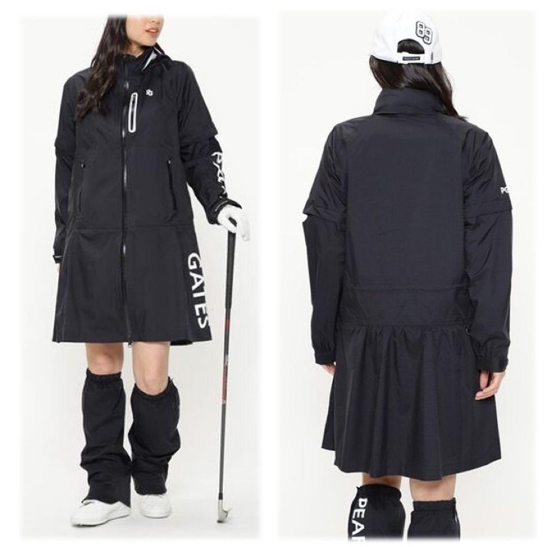 《パーリーゲイツ》新品 2Wayレインワンピースコート レインウェア 0