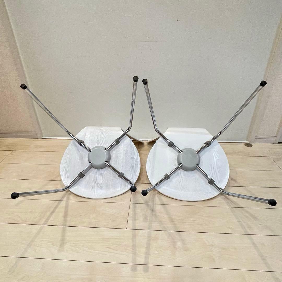 美品 セブンチェア プライウッドチェア スタッキング リプロダクト 2脚セット