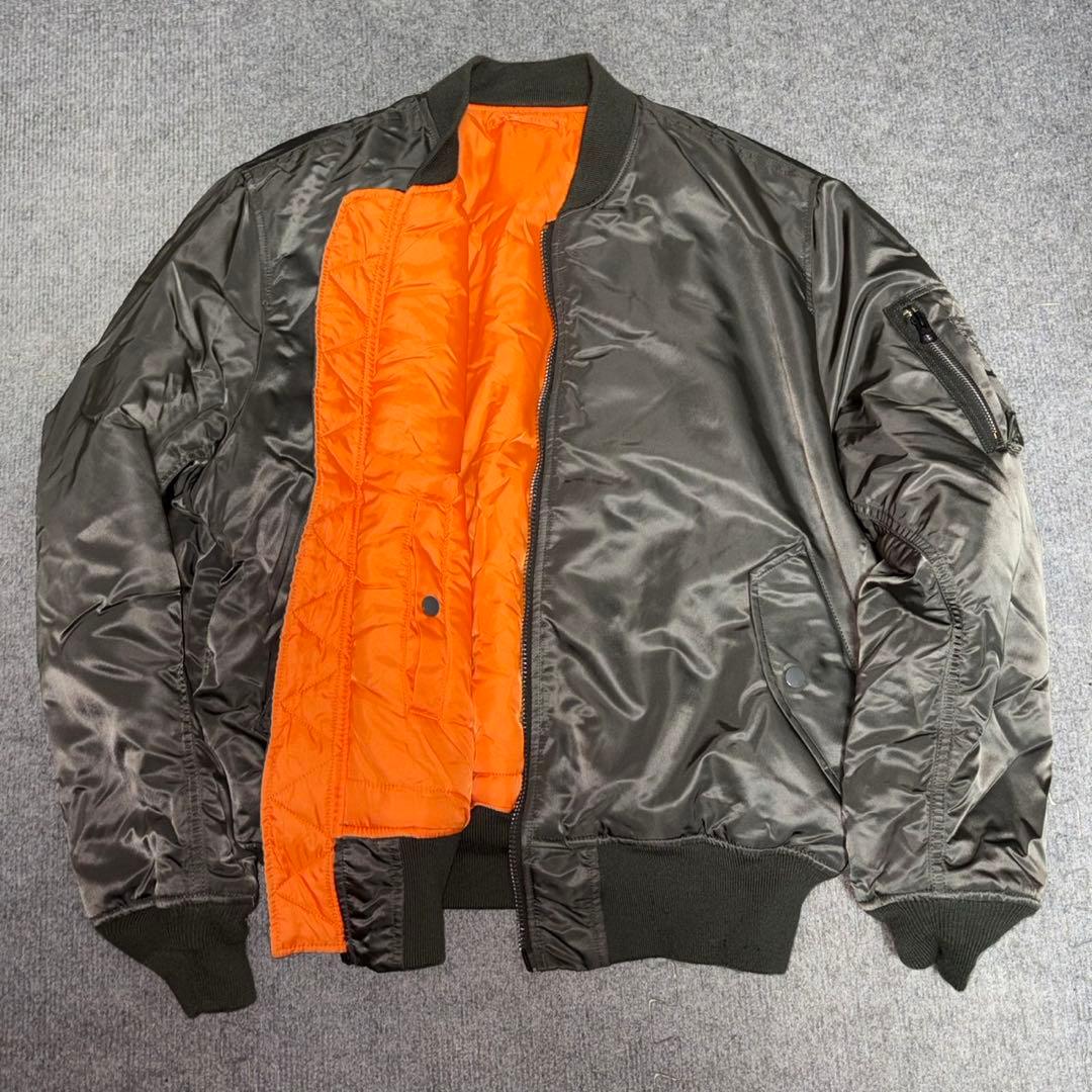 【美品✨】ALPHA INDUSTRIE ma-1 カーキ L