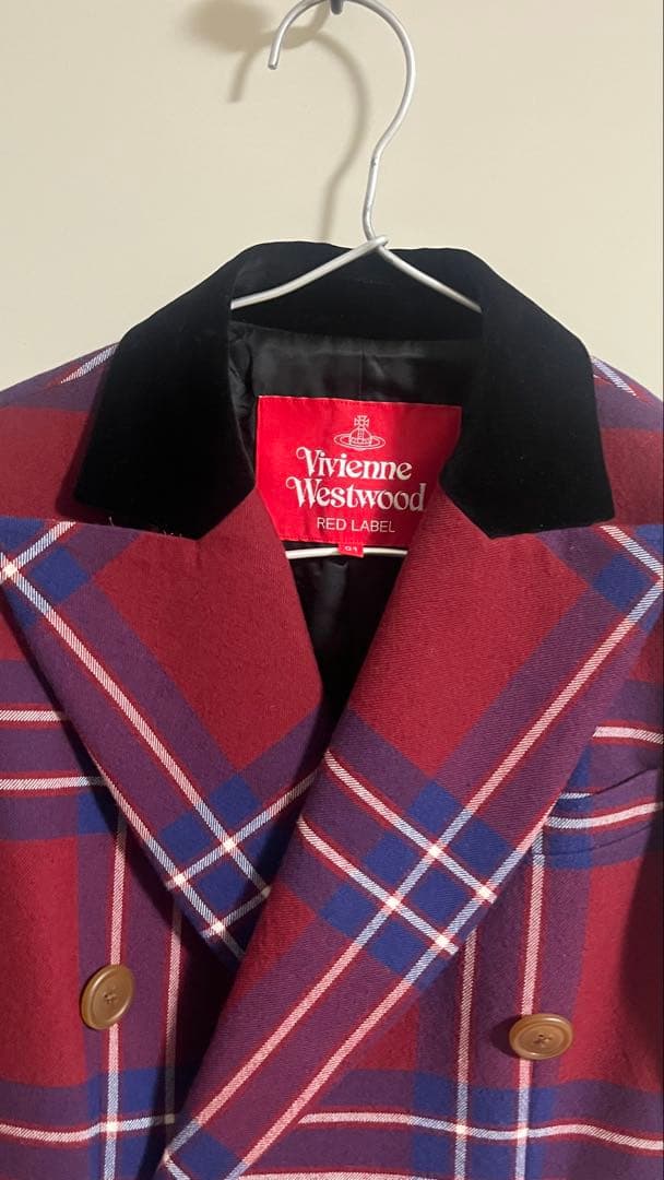 ヴィヴィアンウエストウッド 赤 チェック ジャケット