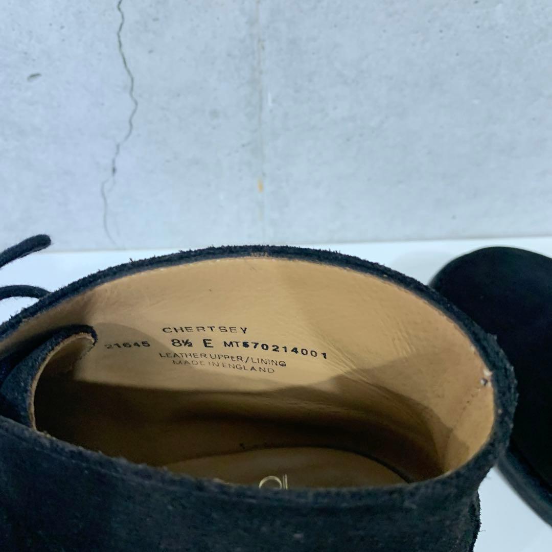 黒 スエード チャッカブーツ　CHERTSEY(チャートシー) 8 1/2