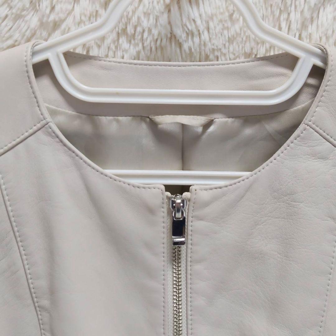 ANAYI アナイ ラムレザー ノーカラージャケット 未使用品