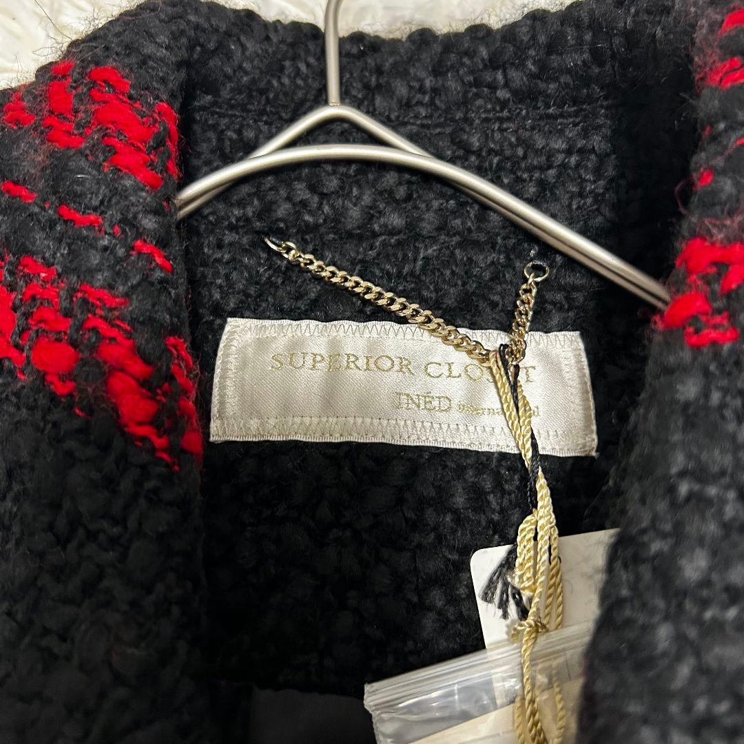 特価【新品タグ付き】INED イネド ガウンコート ベルト付き オーバーサイズ