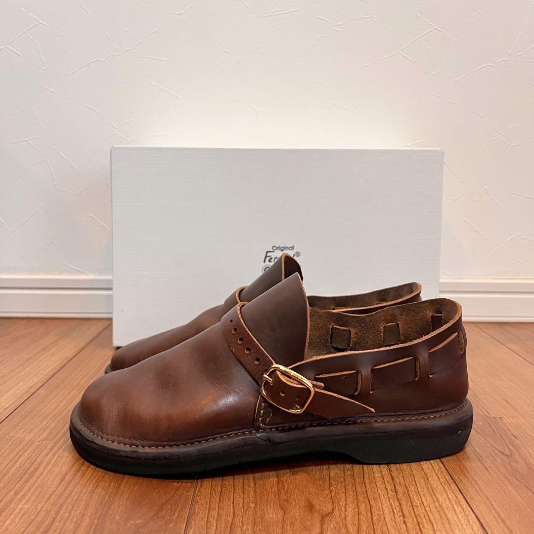 新品 未着用品 フェルナンドレザー Middle English ブラウン 9E