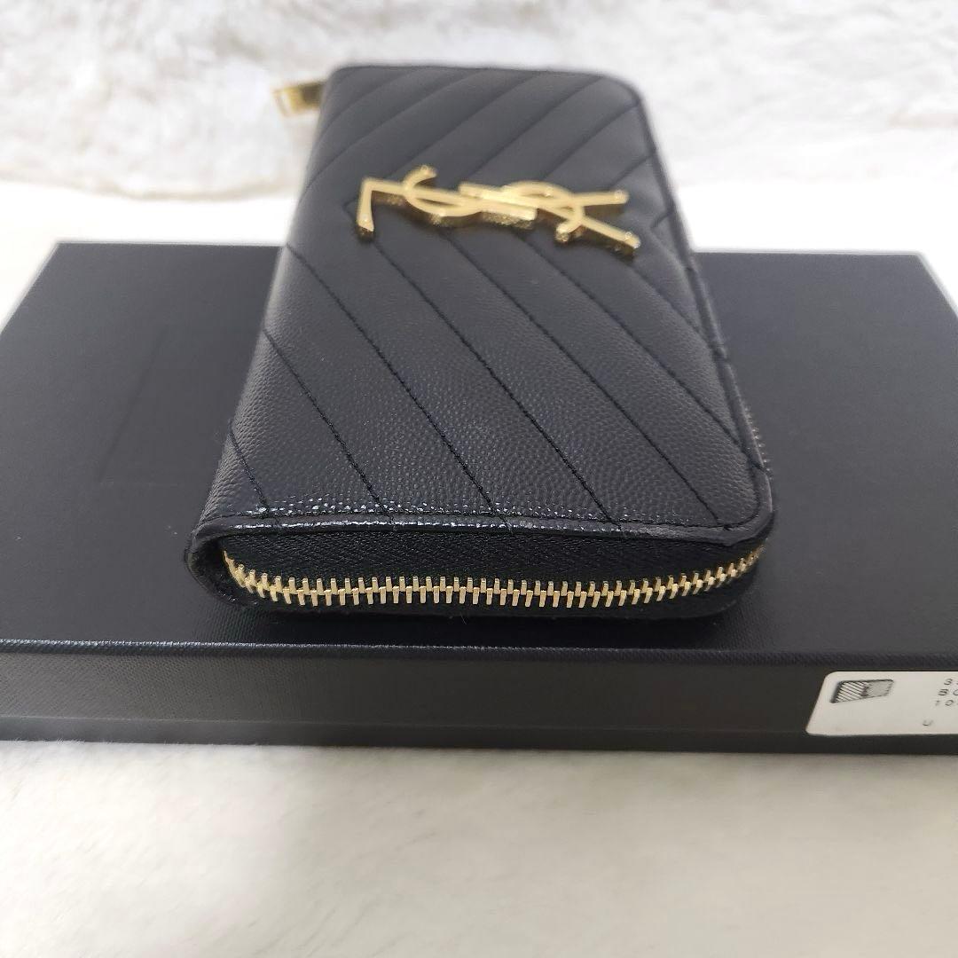 ✨極美品　付属品完備✨サンローラン　長財布　ラウンド　カサンドラ　キャビアスキン