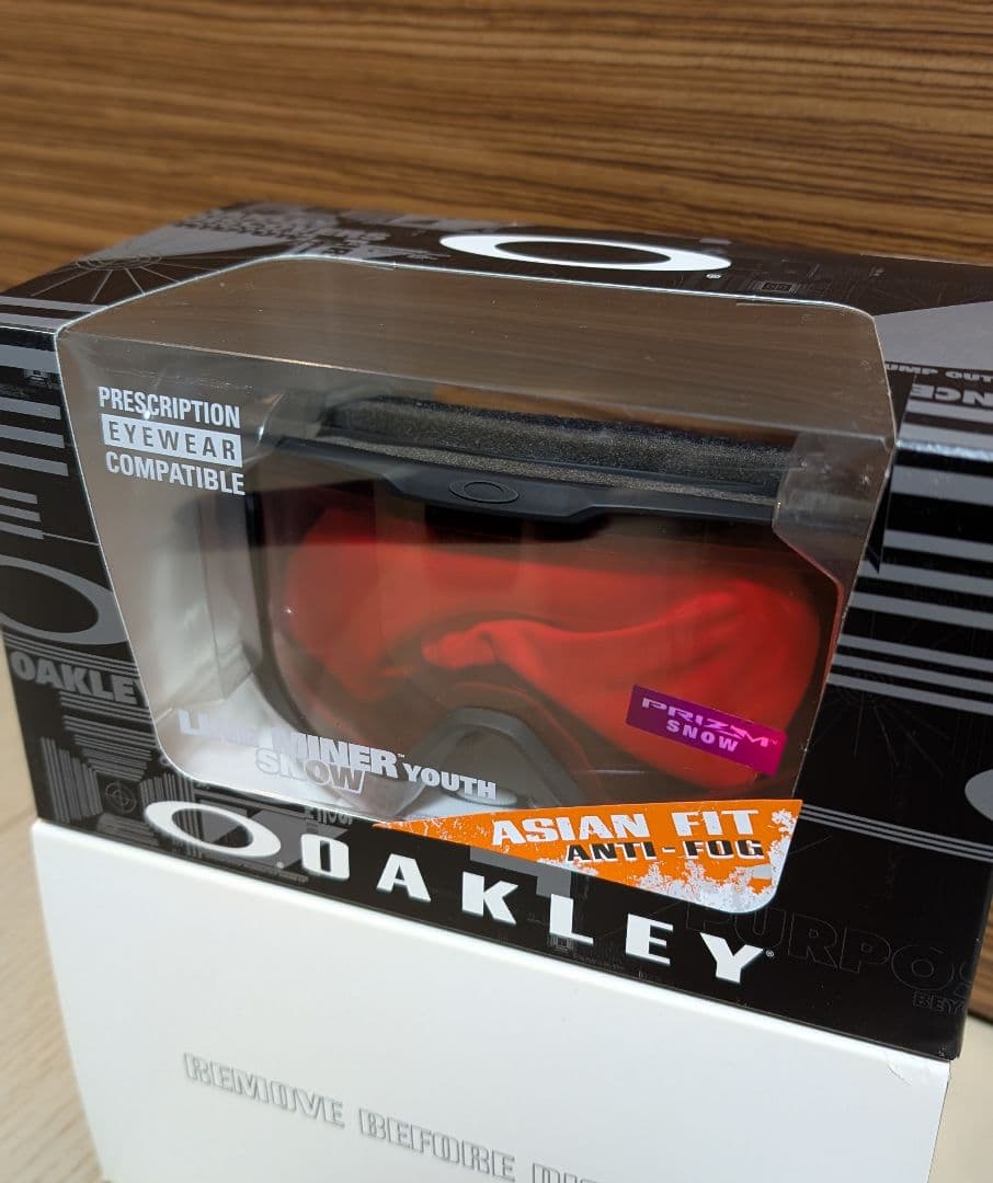 オークリー LINE MINER YOUTH マットブラック アジアンフィット