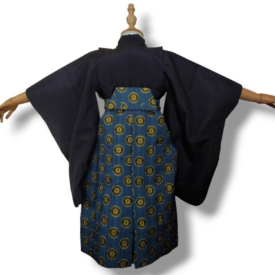 七五三 男の子 5歳 着物 セット 一式 人気 水色 ブルー 兜 梅 0505