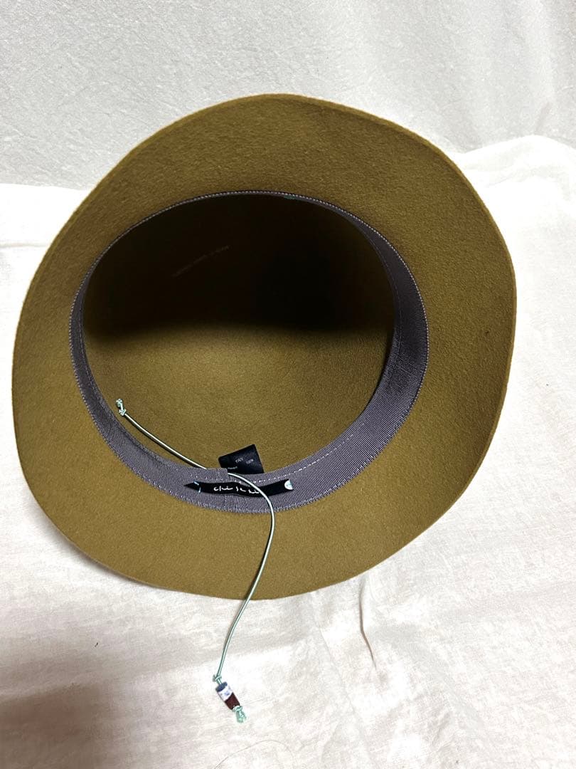 Chisaki チサキ　ファーフェルトハット　YAN マスタード 帽子 秋冬