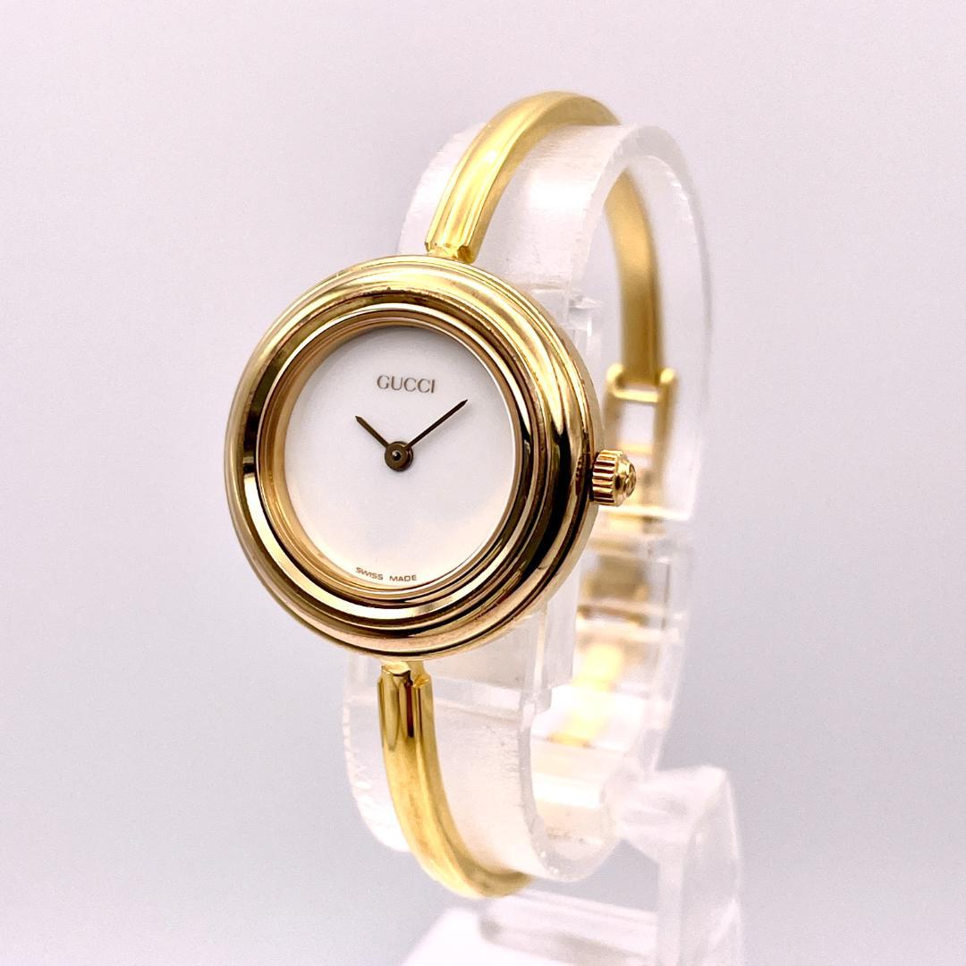 グッチ 11/12.2 チェンジベゼル ゴールド ブレス チェーン レディース