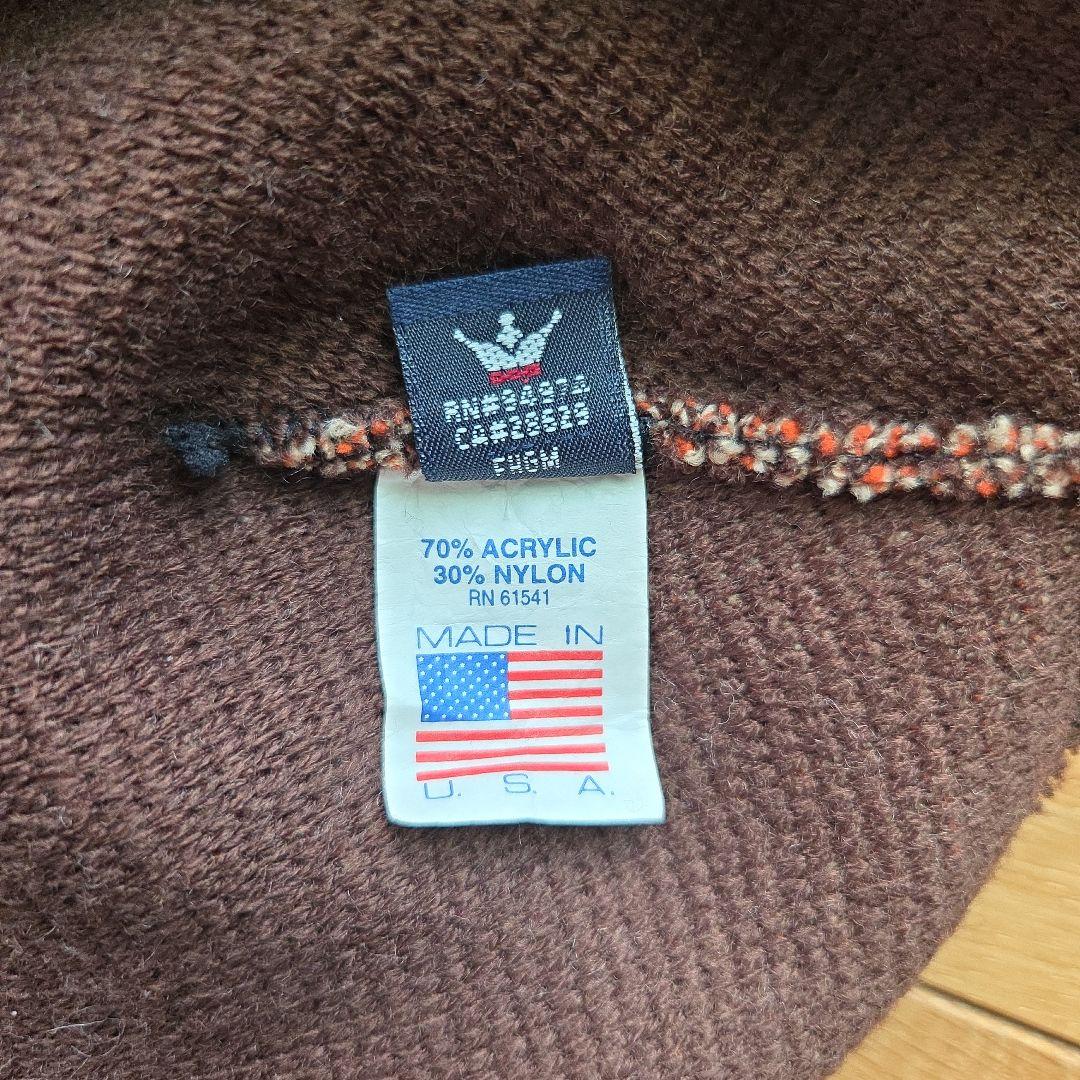 90s old stussy ビーニー　紺タグ　モノグラム　初期　ロゴ　ニット帽