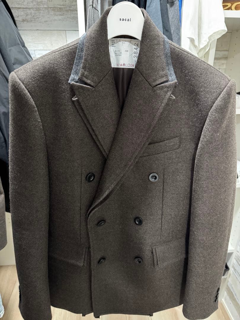 ジャケット・アウター sacai 25aw DoubleFaced WoolMelton Jacket
