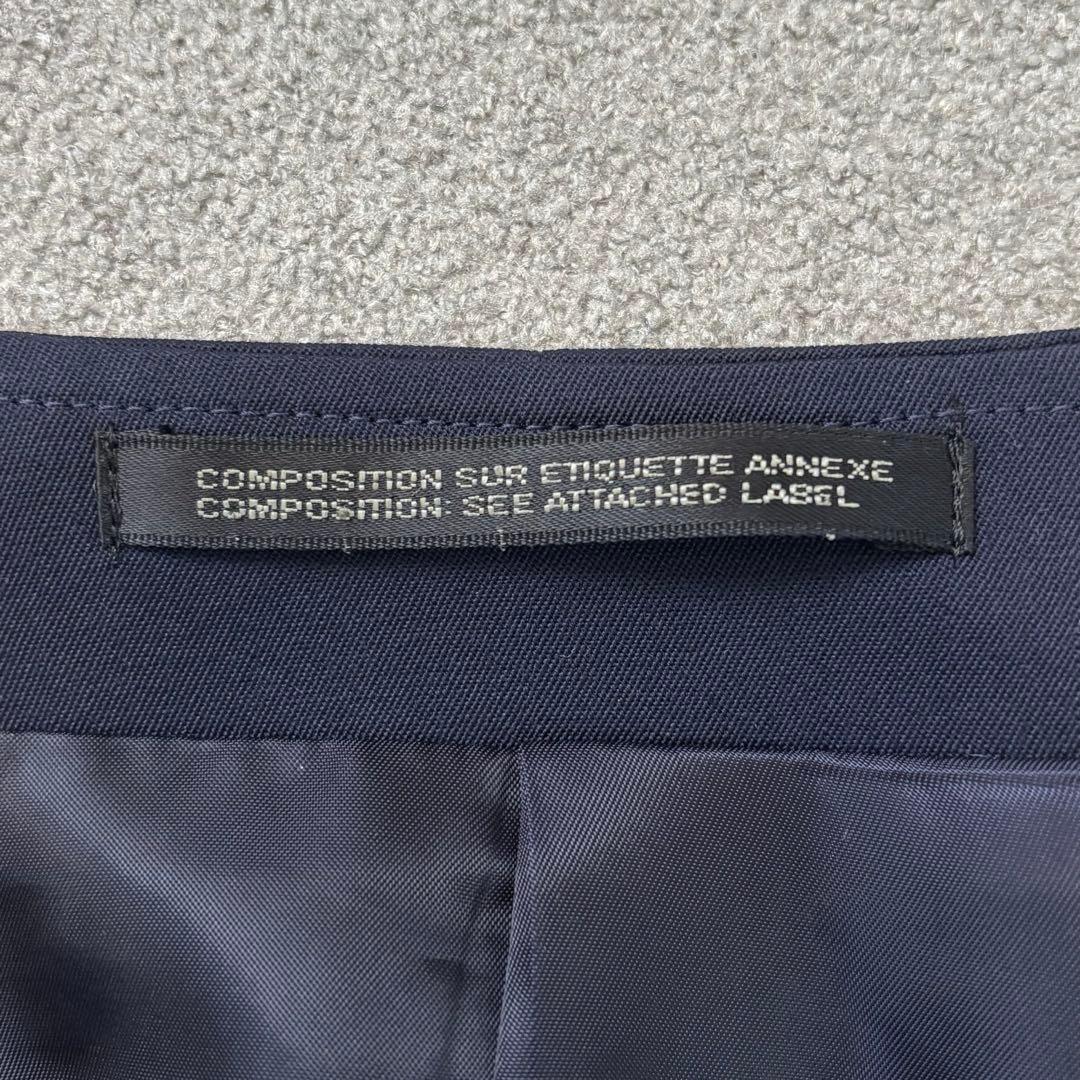 希少 美品 ヨウジヤマモト ノーカラー ジャケット ネイビー