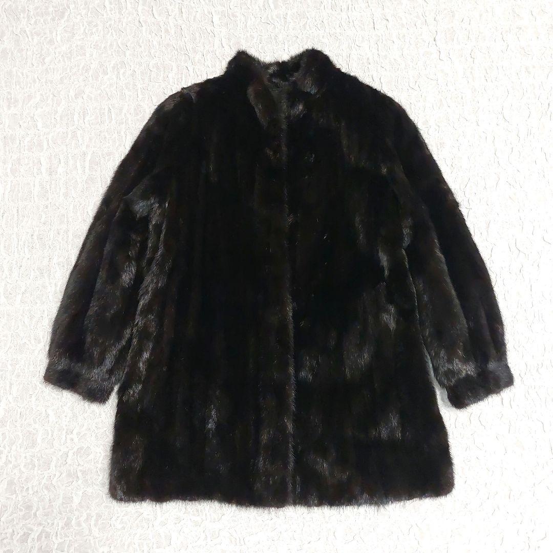 11号 リアルミンク MG Sable FUR 毛皮コート ロング丈 日本製