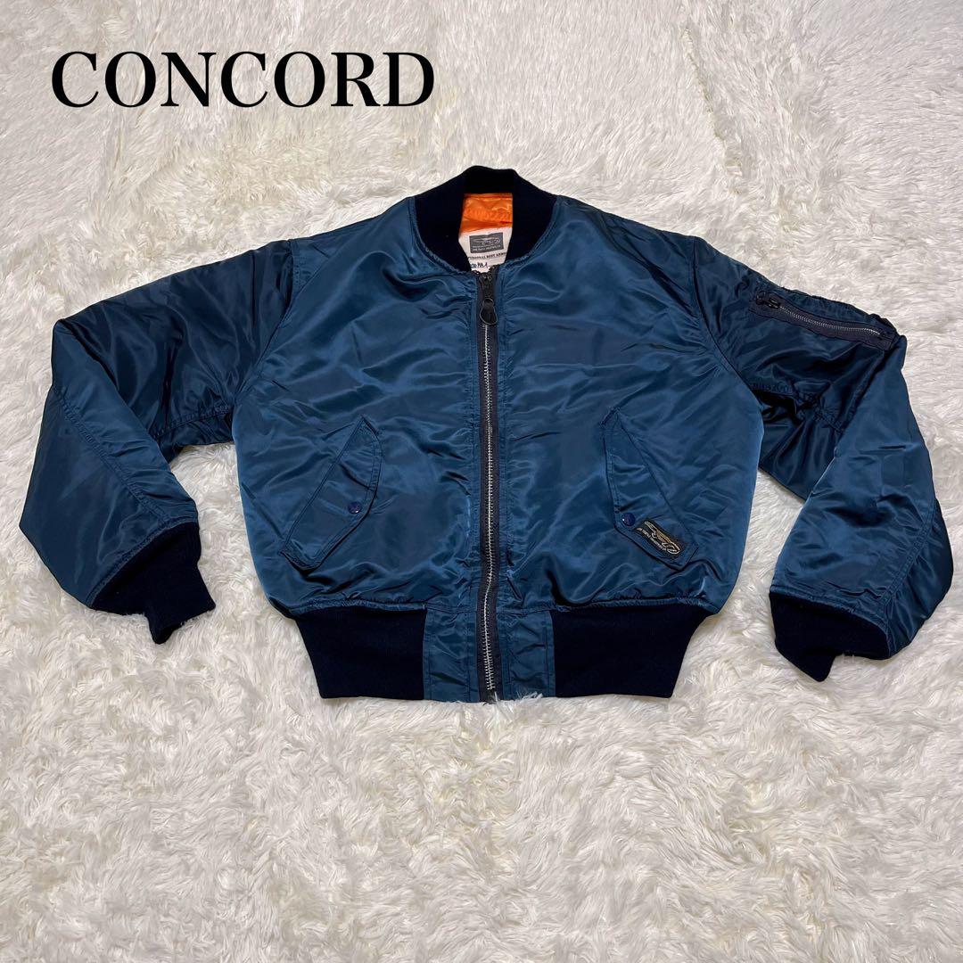 【美品】CONCORD MA-1フライトジャケット　ネイビー　サイズS