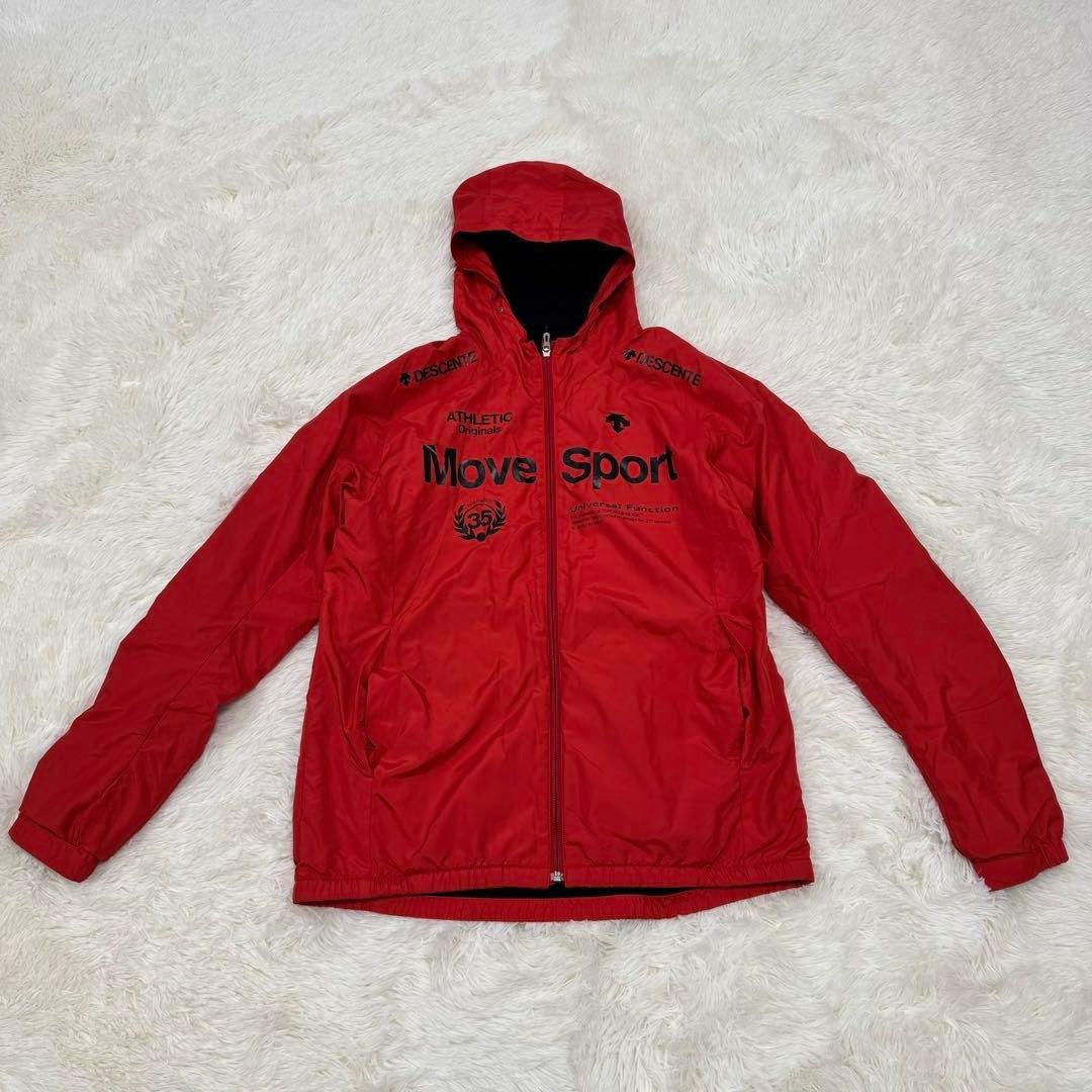 美品✨デサント ムーブスポーツ 上下セット Oサイズ 赤黒 限定モデル
