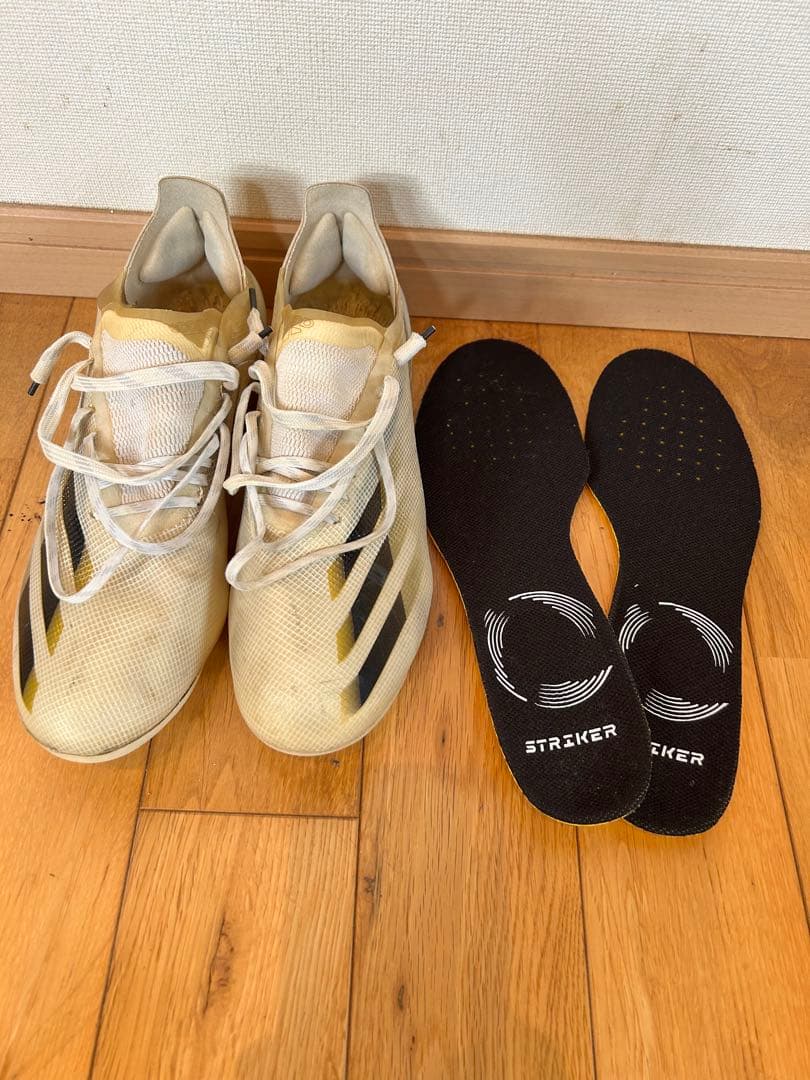 adidas Xゴーストスパイクシューズ ホワイト＋インソール