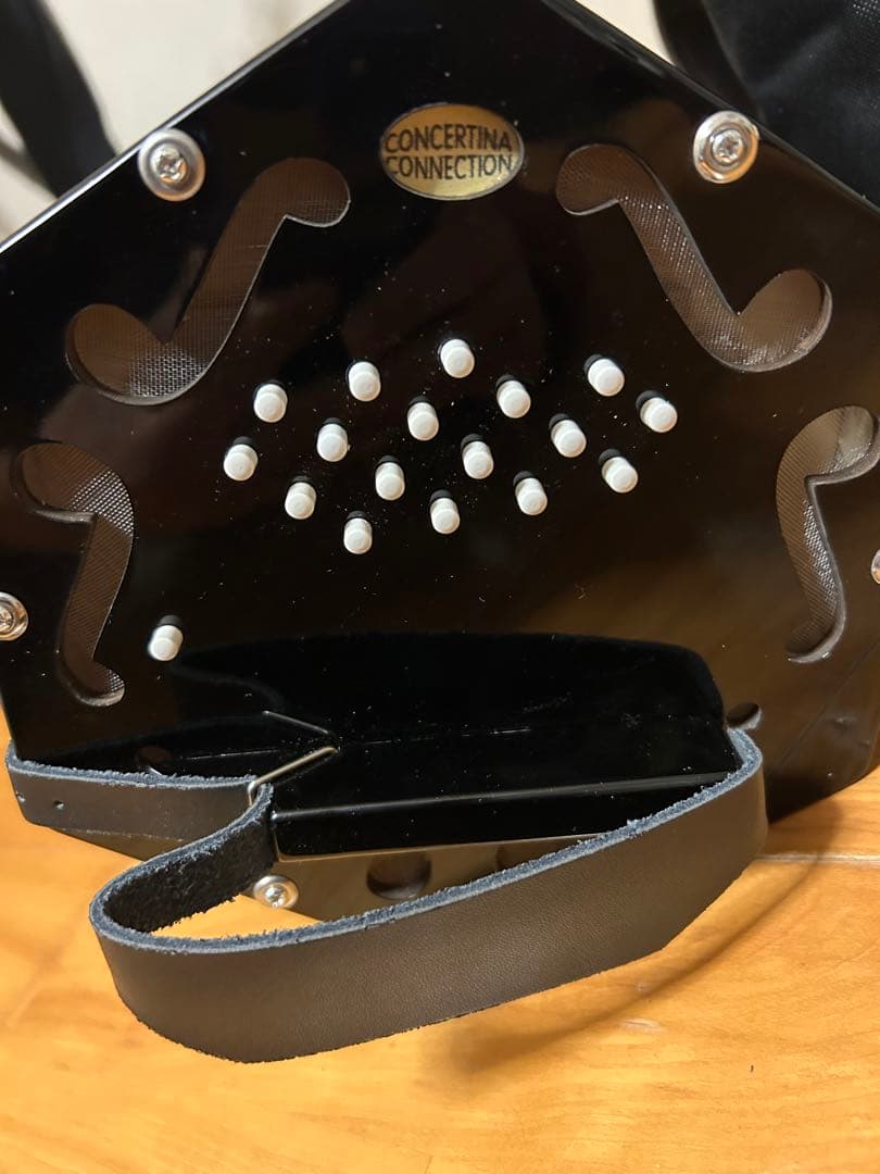 Elise ハイデン・デュエット・コンサーティーナ ブラック 収納バッグ付き