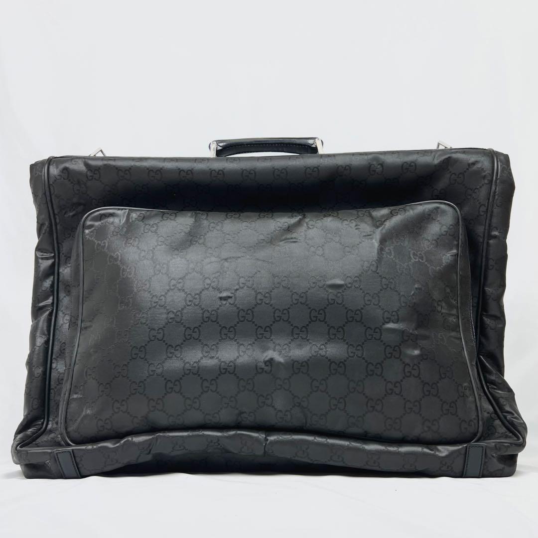 希少 GUCCI グッチ ガーメントバッグ スーツケース GG 2Way 黒