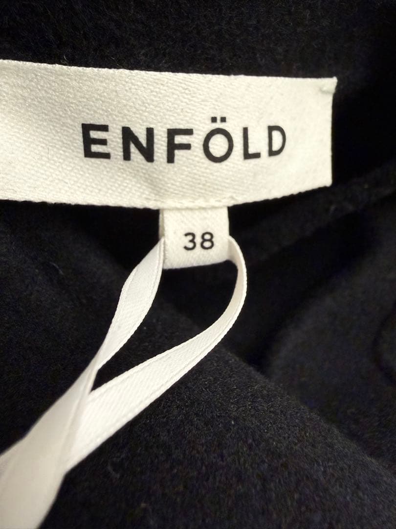 新品 タグ付き ENFOLD エンフォルド ブラック コート38