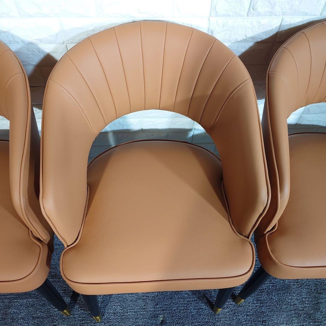 ダイニングチェア 4脚セット シンプル 木製フレーム 家具 インテリア J011