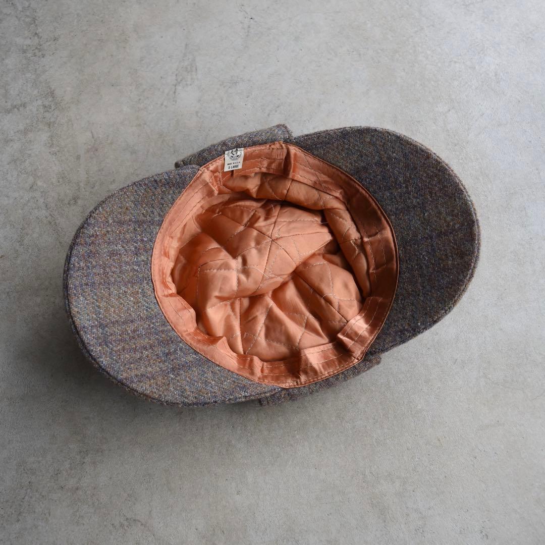 60s ディアストーカーハット ツイード XL USA製 レア ヴィンテージ