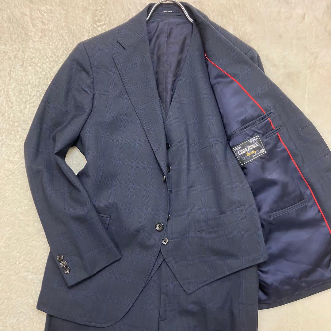 美品✨ジェイプレス 3ピース CUBA BEACH チェック スーツセットアップ