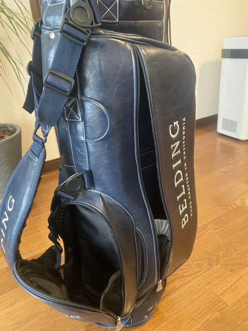 【BELDING】超美品_キャディバッグ(ネイビー)