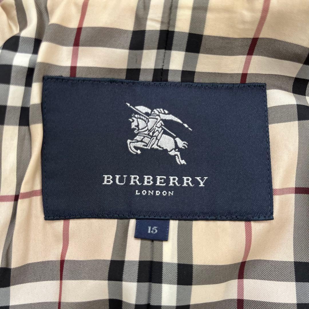 【美品】バーバリーロンドン　アンゴラウールコート ショート丈 15BR 2XL