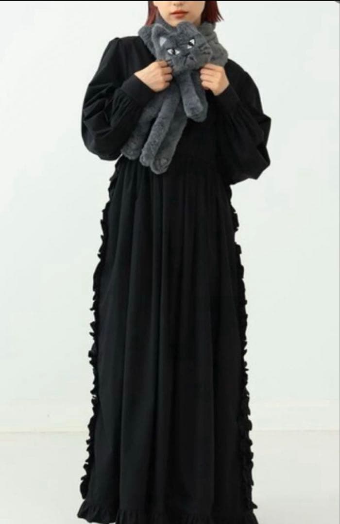 【美品★人気商品】mmts 猫ティペット 定価¥8,690 マフラーBEAMS