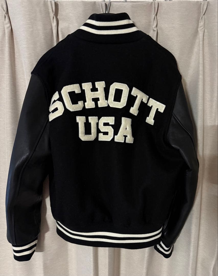 A*i様 USA製　Schott スタジャン ブラック　40サイズ
