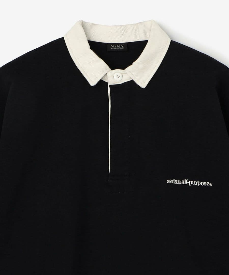 新品 SEDAN ALL PURPOSE ラグビーシャツ BK L