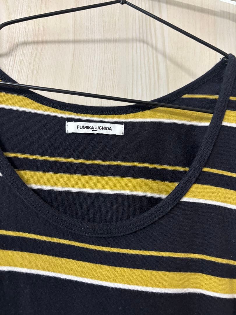 FUMIKA UCHIDA ボーダーオーバーサイズタンクトップ