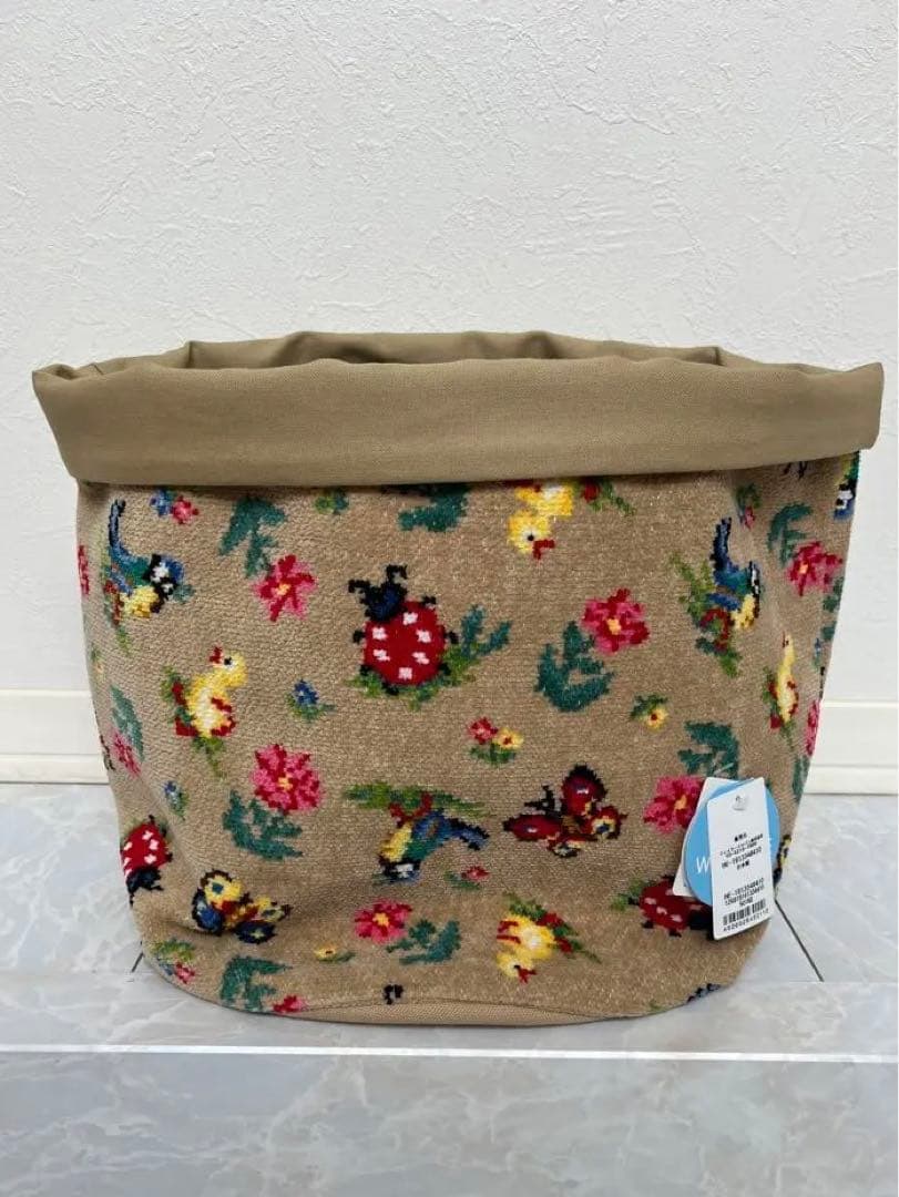 フェイラー　ファブリックバスケット大ベージュ