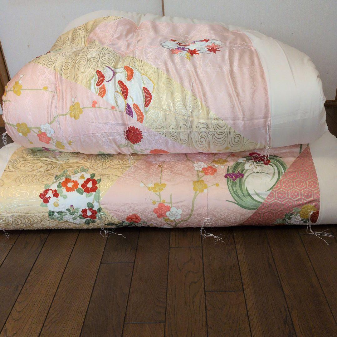 【新品未使用】高級婚礼布団　掛け1枚、敷1枚 セット昭和レトロ