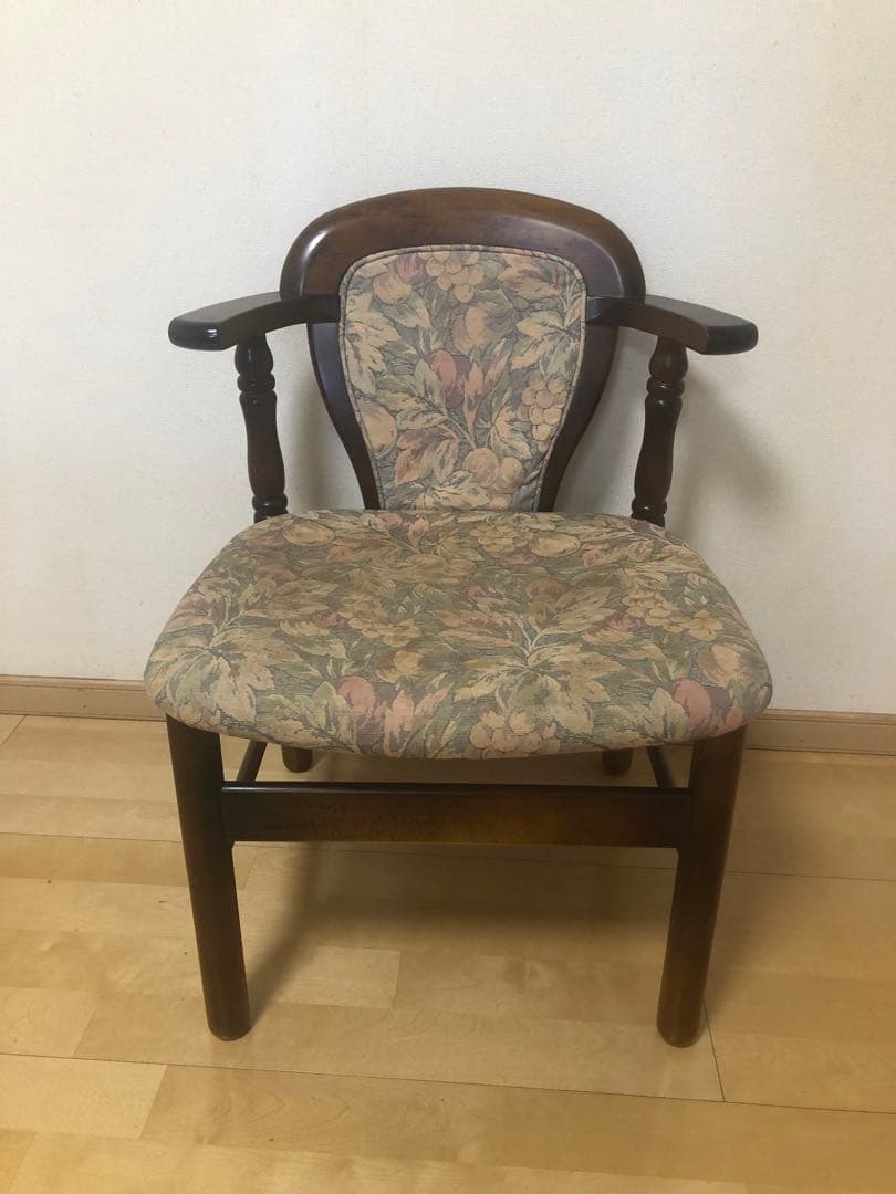 【お値下げ】オールドカリモク　ダイニングチェアー　1人掛け