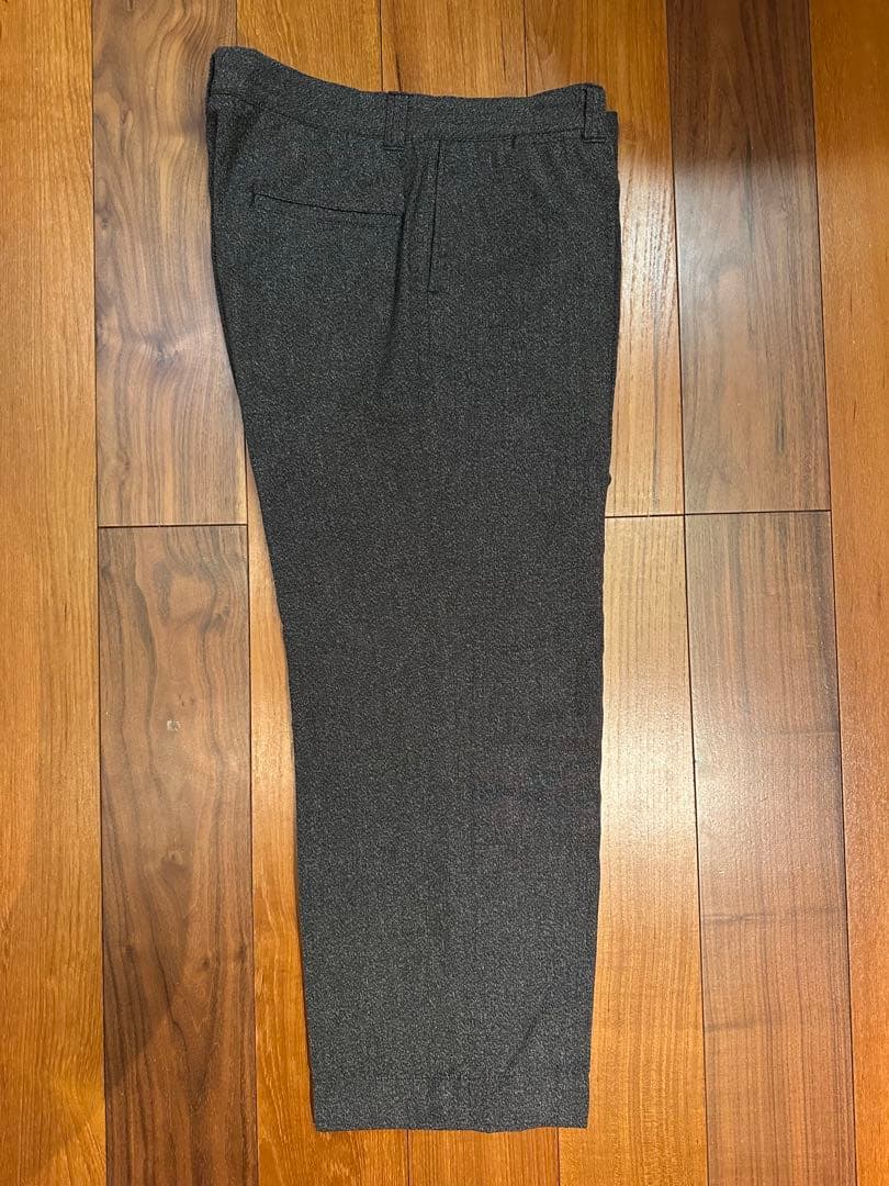 atlast&co ブラックシャンブレー　トラウザー