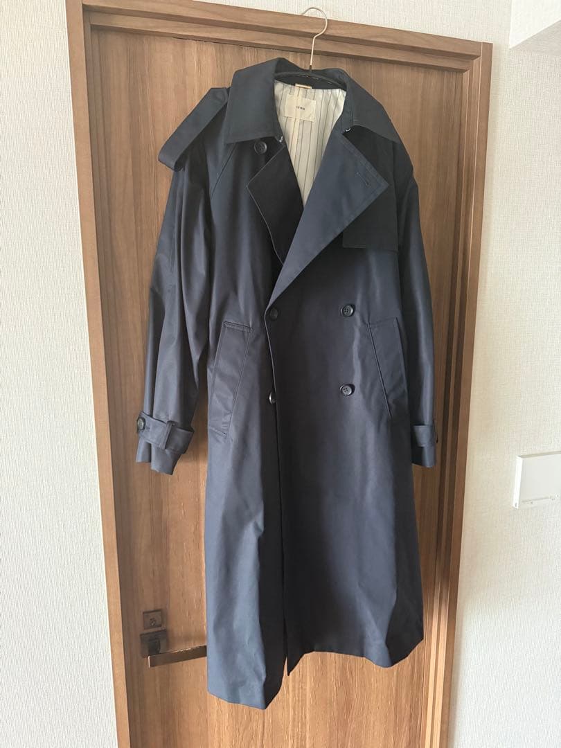 イエナ　トレンチロングコート 36 ネイビー 2025春発売