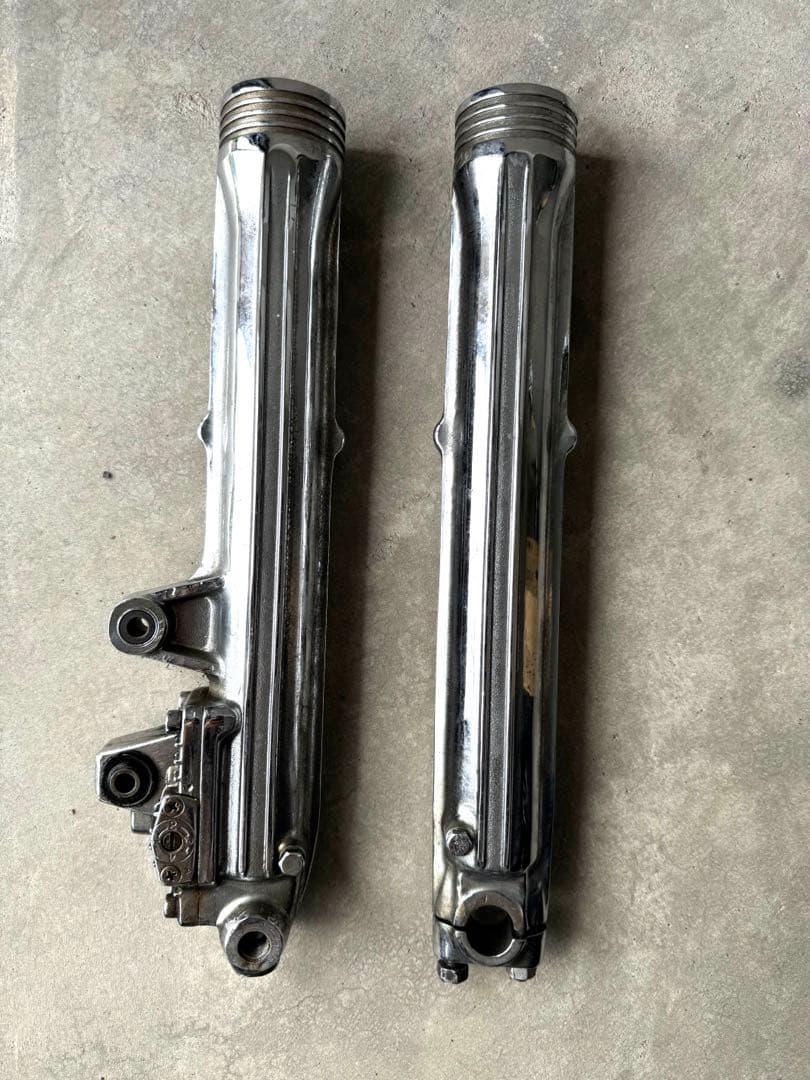 HONDA CBX400F 純正 ボトムケース フロントフォーク メッキ バイク