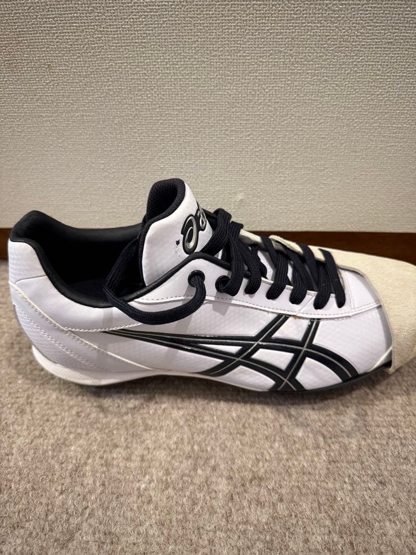 asics 野球　スパイク　シューズ 26.5cm ホワイト/ブラック