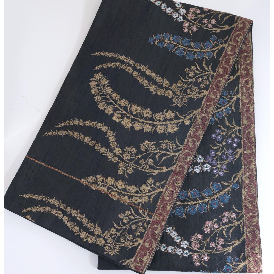 【良好】袋帯 六通 仕立て上がり 正絹