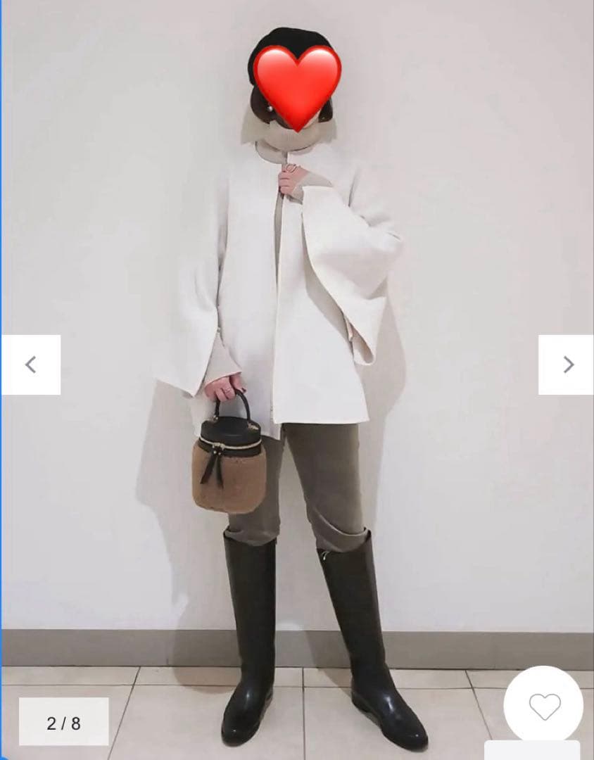 23区　ウールリバー ケープジャケット