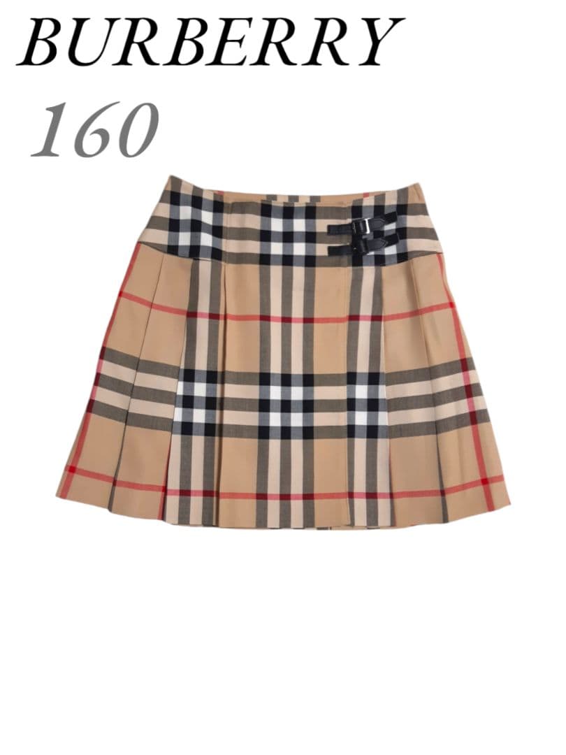 BURBERRY LONDON メガチェック プリーツスカート 巻きスカート