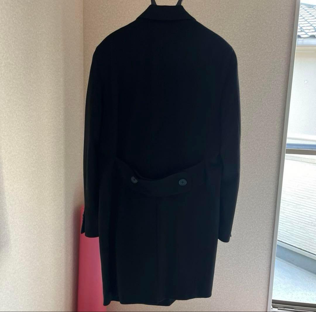 【ロロピアーナ】Azabu tailor チェスターコート　ブラック　ビジネス