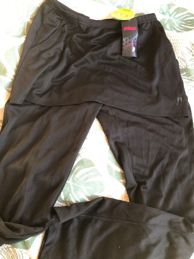 新品　タグ付　Prince テニス　パンツ　スコート ブラック　L L