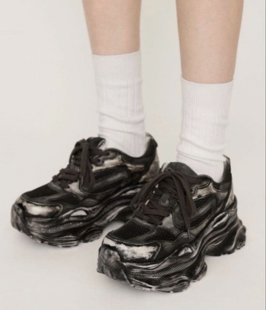 SLY 厚底スニーカー ブラック M 23.5-24.0cm