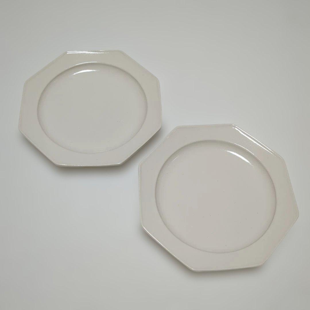 【岡田直人さん】未使用品　 八角形　平皿　 2枚セット オクトゴナル　プレート